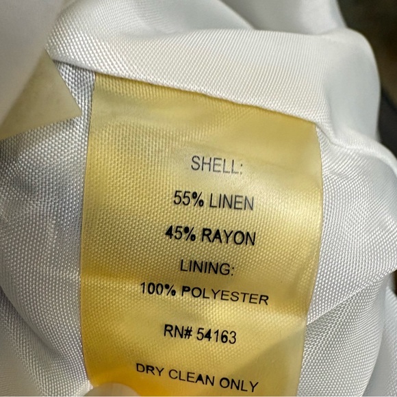 Calvin Klein Women's Linen Blend Fit N Flare Sleeveless Dress size 10 - Picture 10 of 10